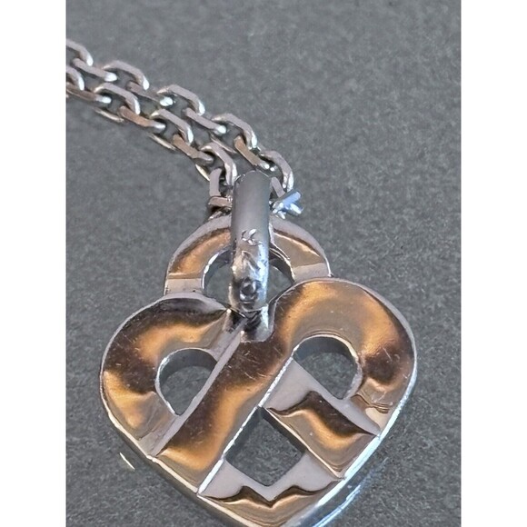 Poiray Paris Sterling Silver Heart Necklace | 16-Inch - Picture 10 of 11